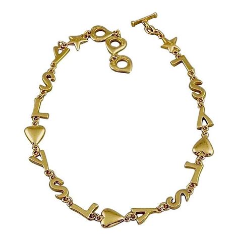 ysl star lock|YSL signature necklace.